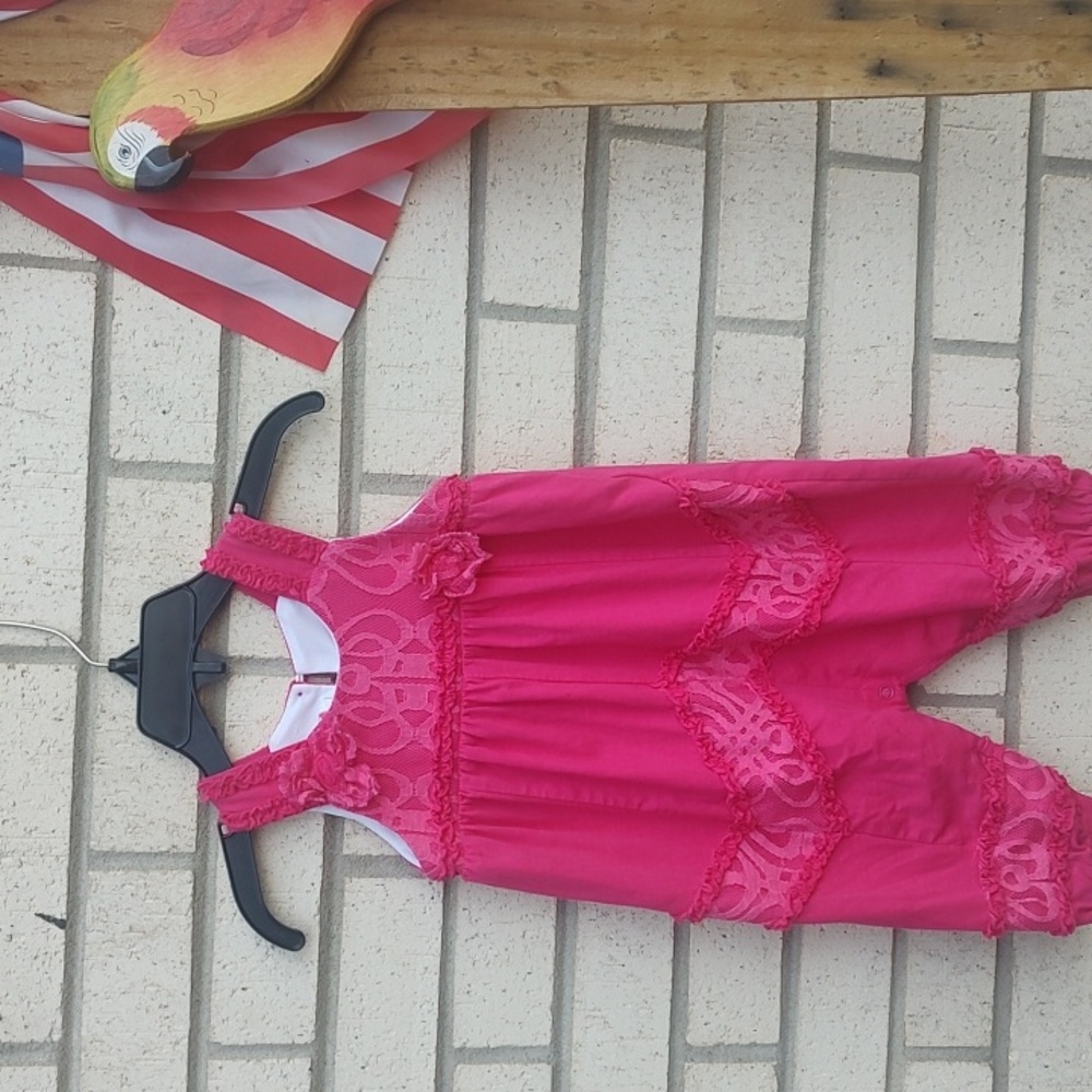 Isobella & Chloe Coral Lace One Piece